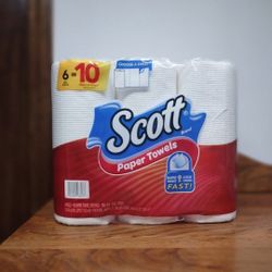 SCOTT PAPER TOWELS 6=10 (NEW)