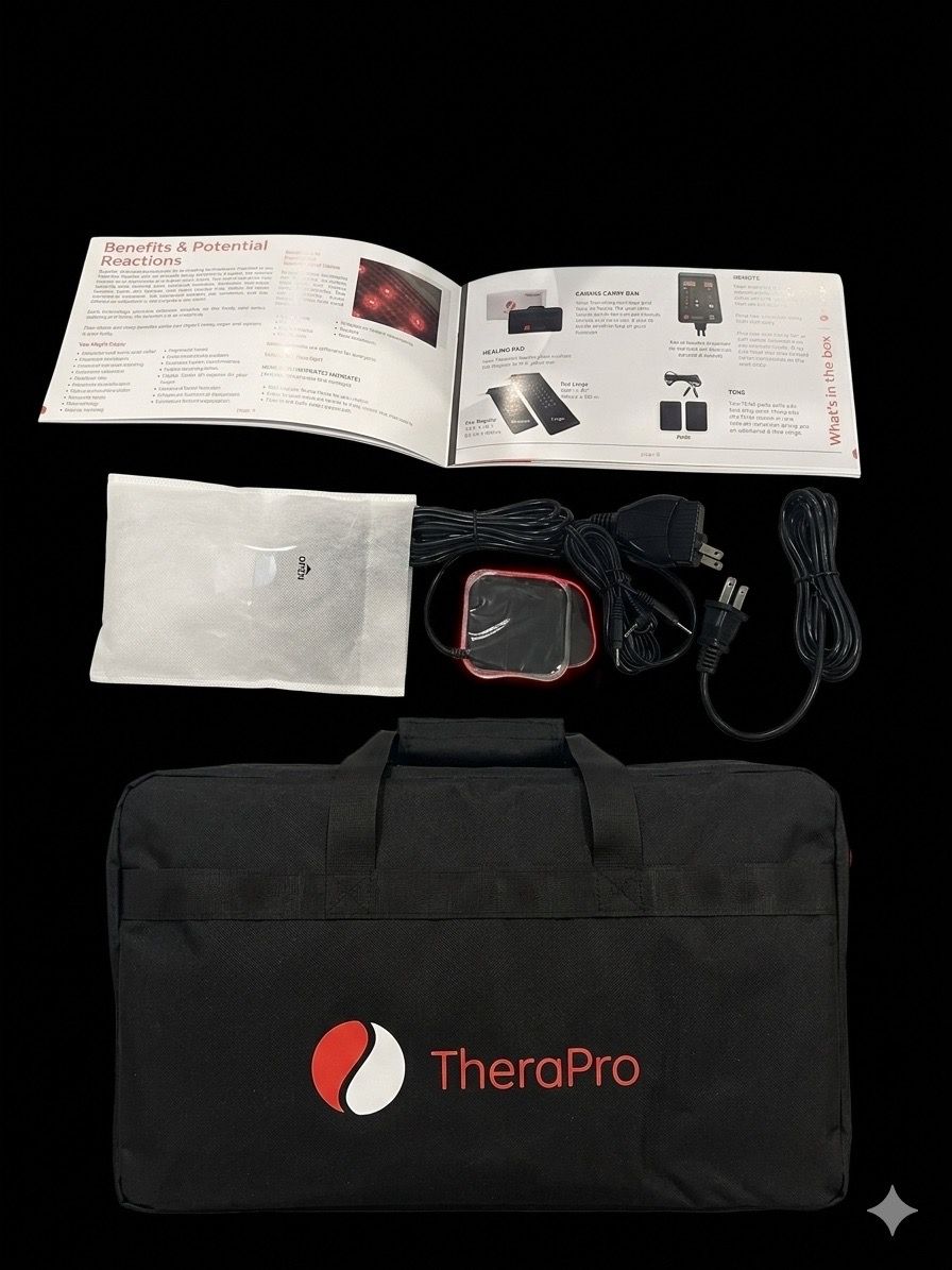 TheraPro Infrared Heating Pad Therapy System w/ Carry Bag & Manual