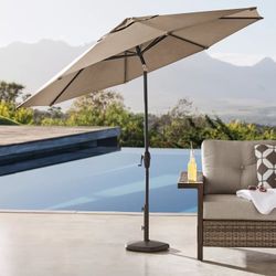 New in box Member's Mark Premium 10' Sunbrella Market Umbrella