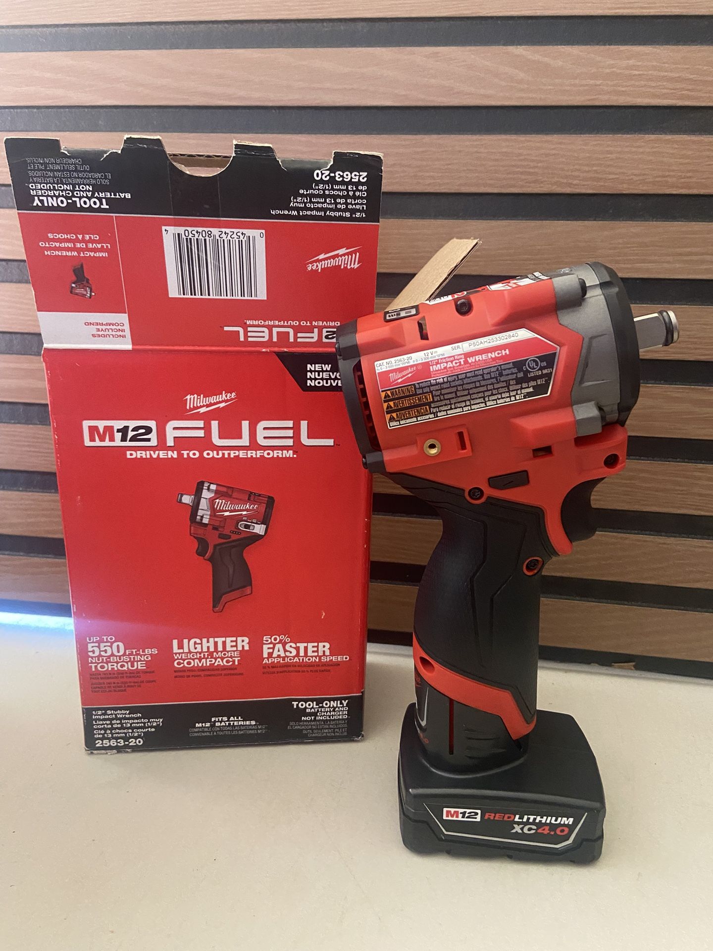 New Milwaukee M12 FUEL 1/2” Stubby Impact Wrench