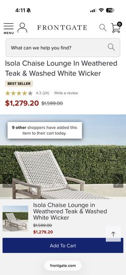 Beautiful Frontgate Outdoor Lounger