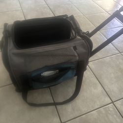 Dog Carrier With Wheel Hardly Used