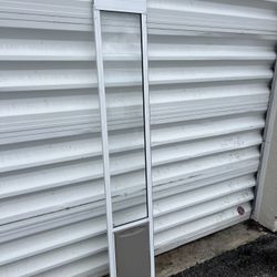 PetSafe Sliding Glass Pet Door Adjustable Height 76-81" Ideal for Large Dogs Up to  100lbs!   Retails $279.95  White - No-Cut DIY Install Doggy Door f