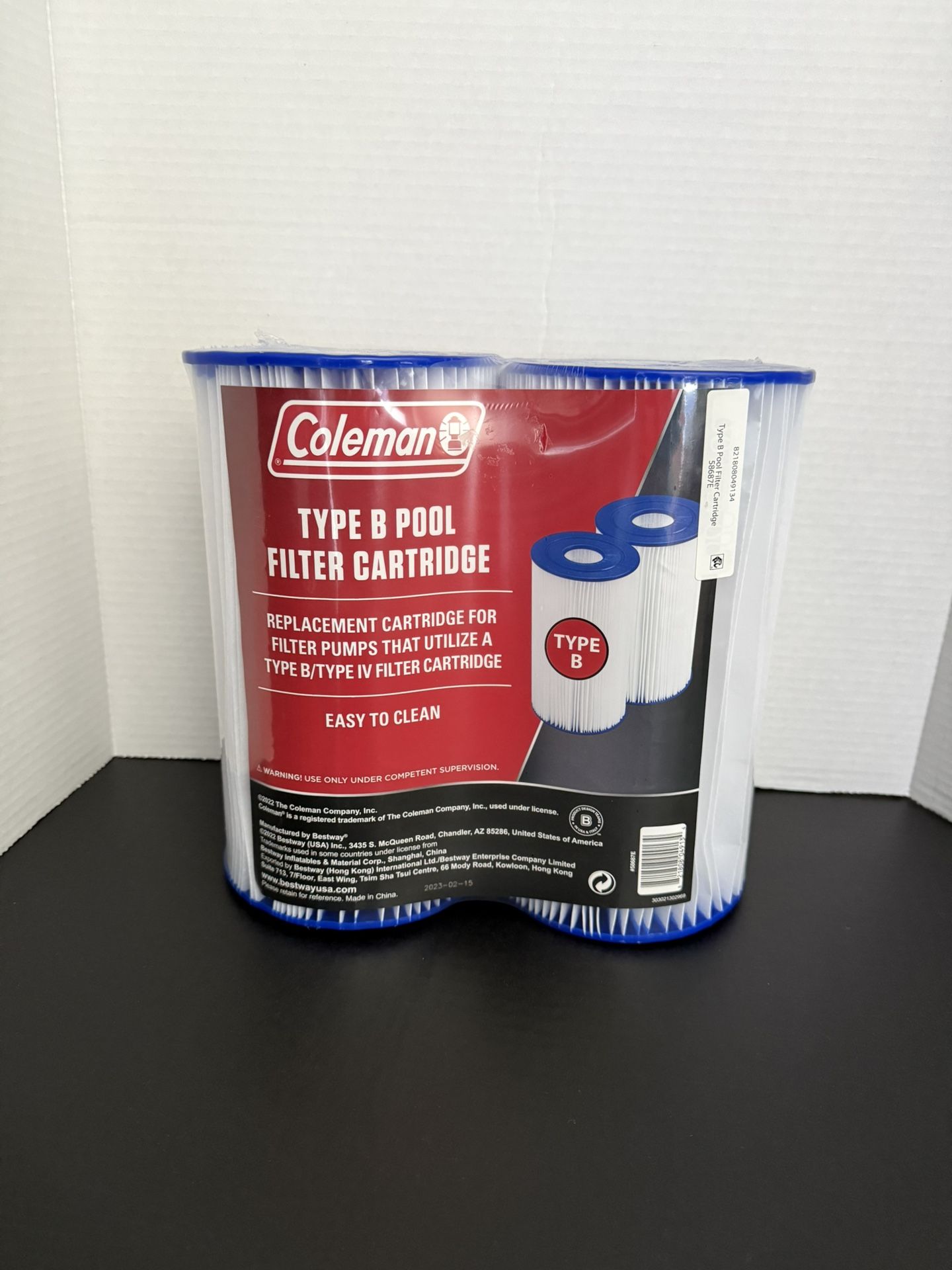 Coleman Pool Filter Cartridges - Type B (2 pack)