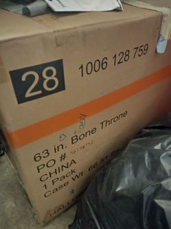 63 in. Bone Throne Halloween  chair Decoration
