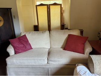 Beige Love Seat