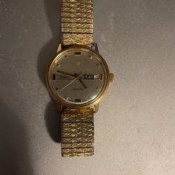 Zodiac Swiss Automatic Watch Circa 1960s Gold Plated