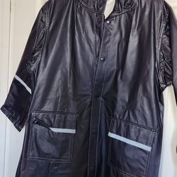 Like New. Long Rain Jacket For Kids M 7/8