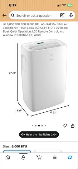 LG portable air conditioner