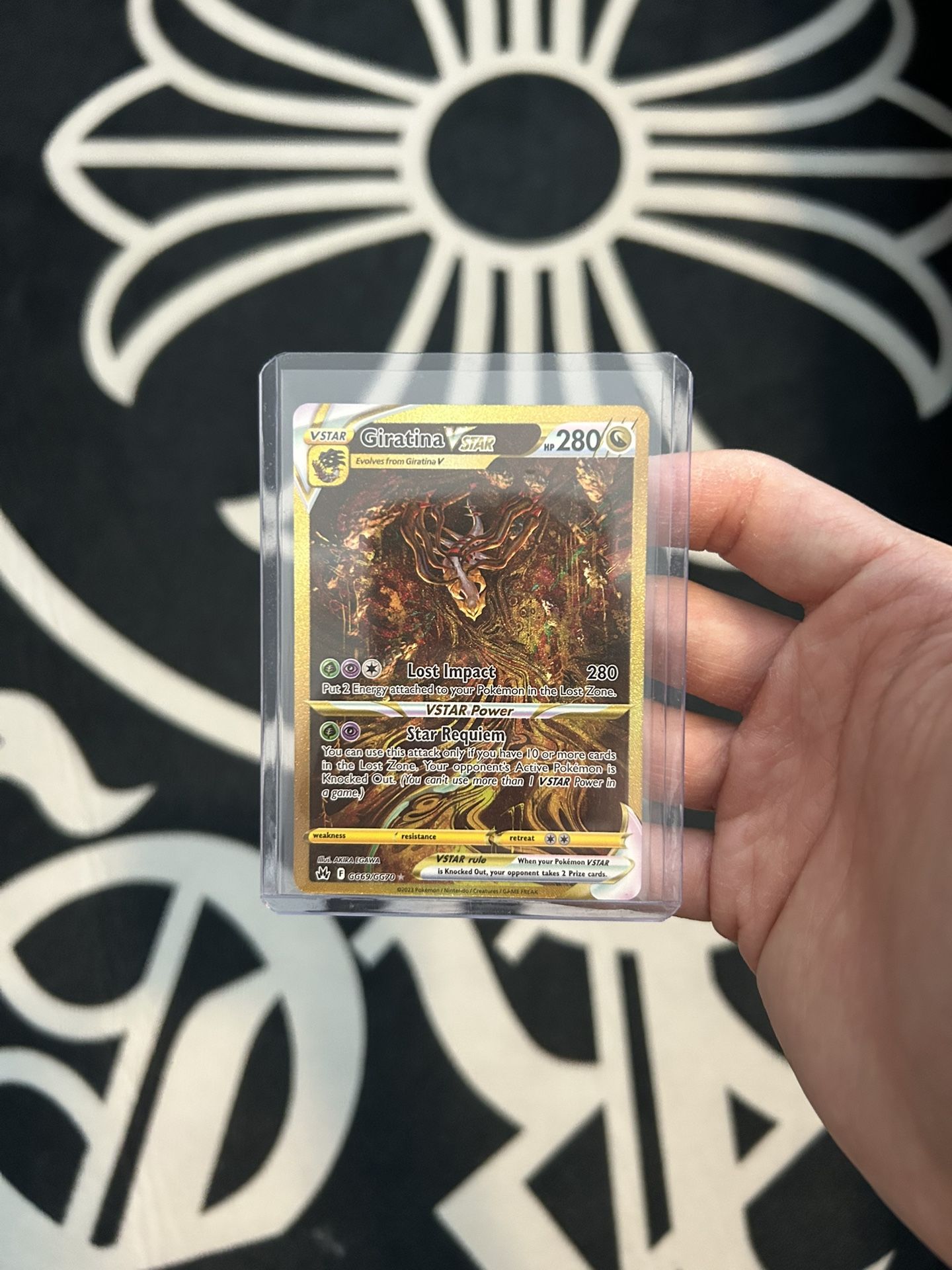 Pokemon Sword And Shield Crown Zenith Giratina Vstar Secret Gold Galarian Gallery GG69/GG70