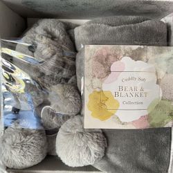 Cuddly Bear And Blanket