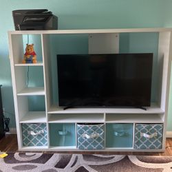 Tv Stand With Baskets