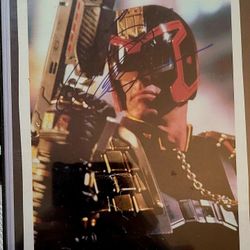 Judge Dredd Sylvester Stallone Autograph 