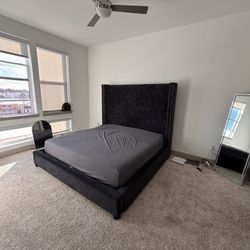 6ft Tall Headboard King Size Bed Frame Only 