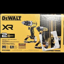 DEWALT 20-volt max 2 -Tool Brushless Power Tool Combo Kit with Soft Case ( 2 -Batteries Included and Charger Included )