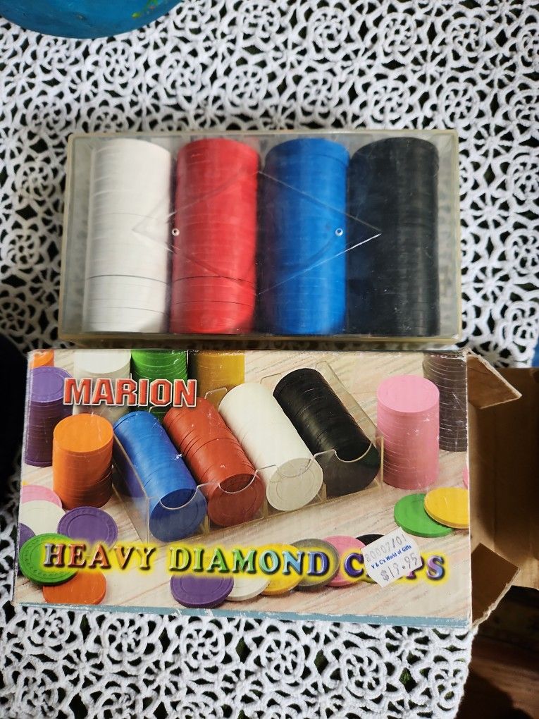 Heavy Diamond Chips For Card Games