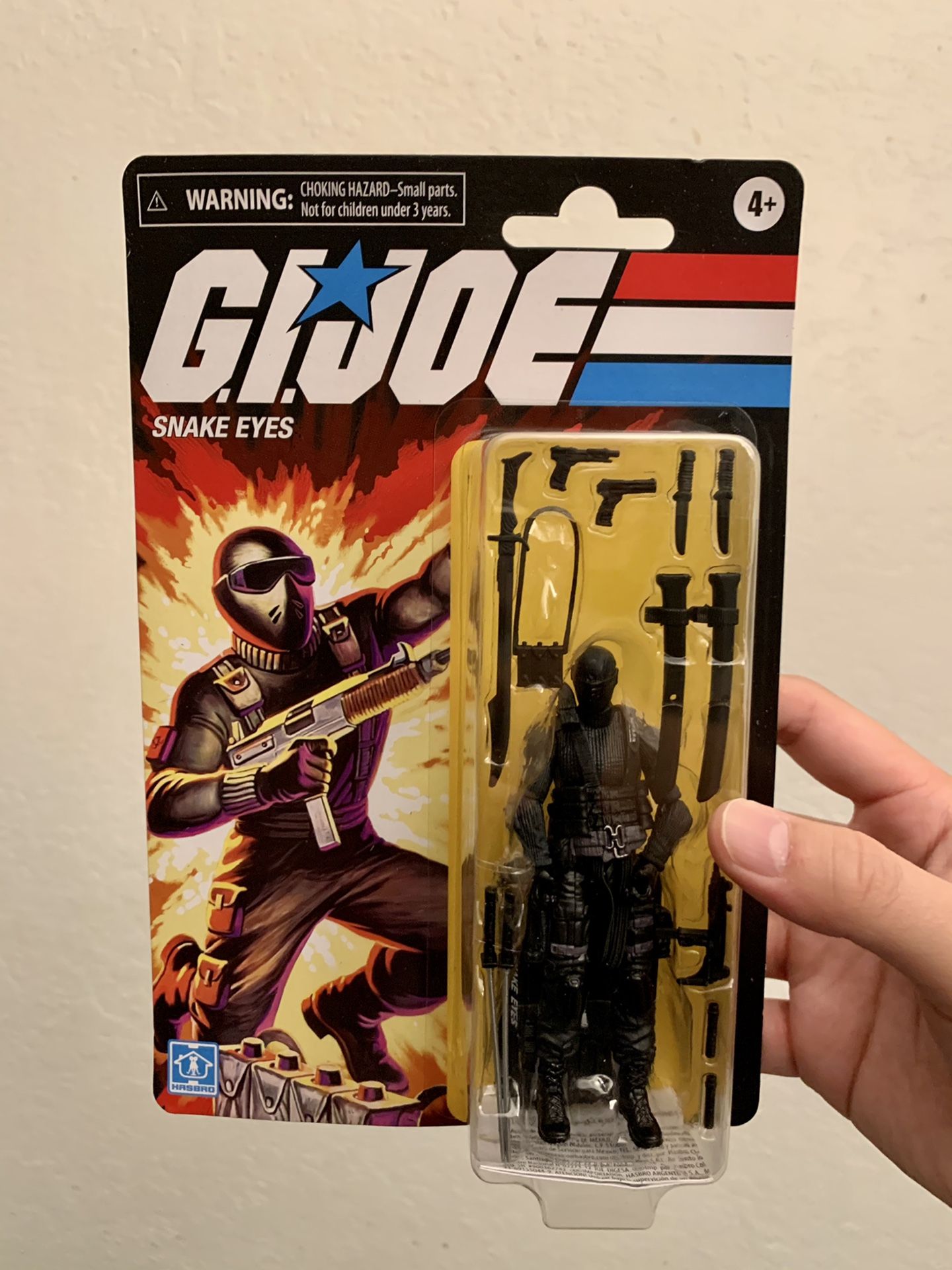 GI Joe Retro Snake Eyes Figure