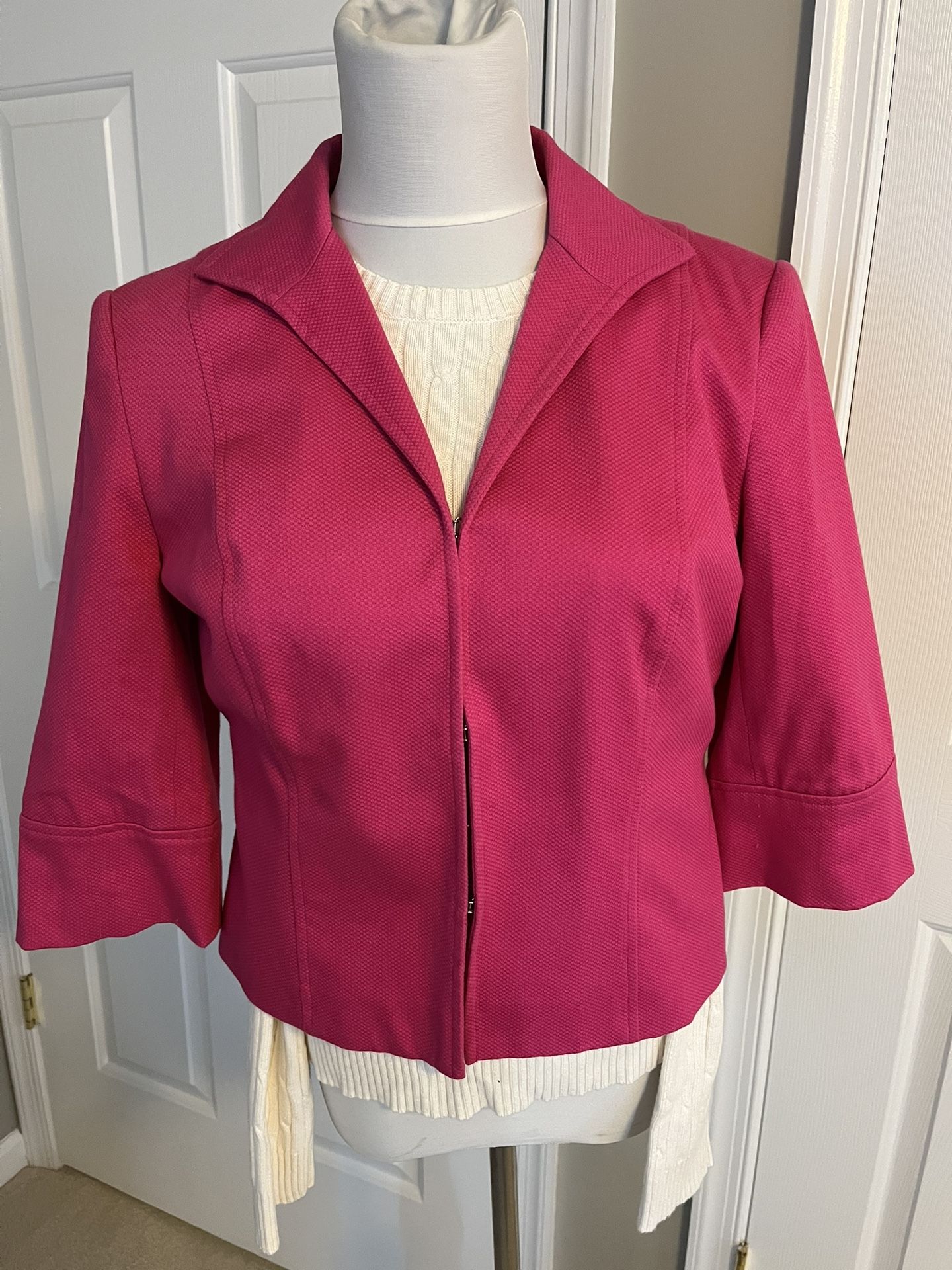 Kate Hill Hot Pink Women Cardigan