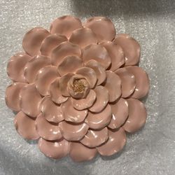 pink flower for wall decor 