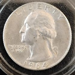 1964 D Washington Quarter 