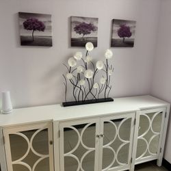 Beautiful  Mirrored Accent Cabinet 