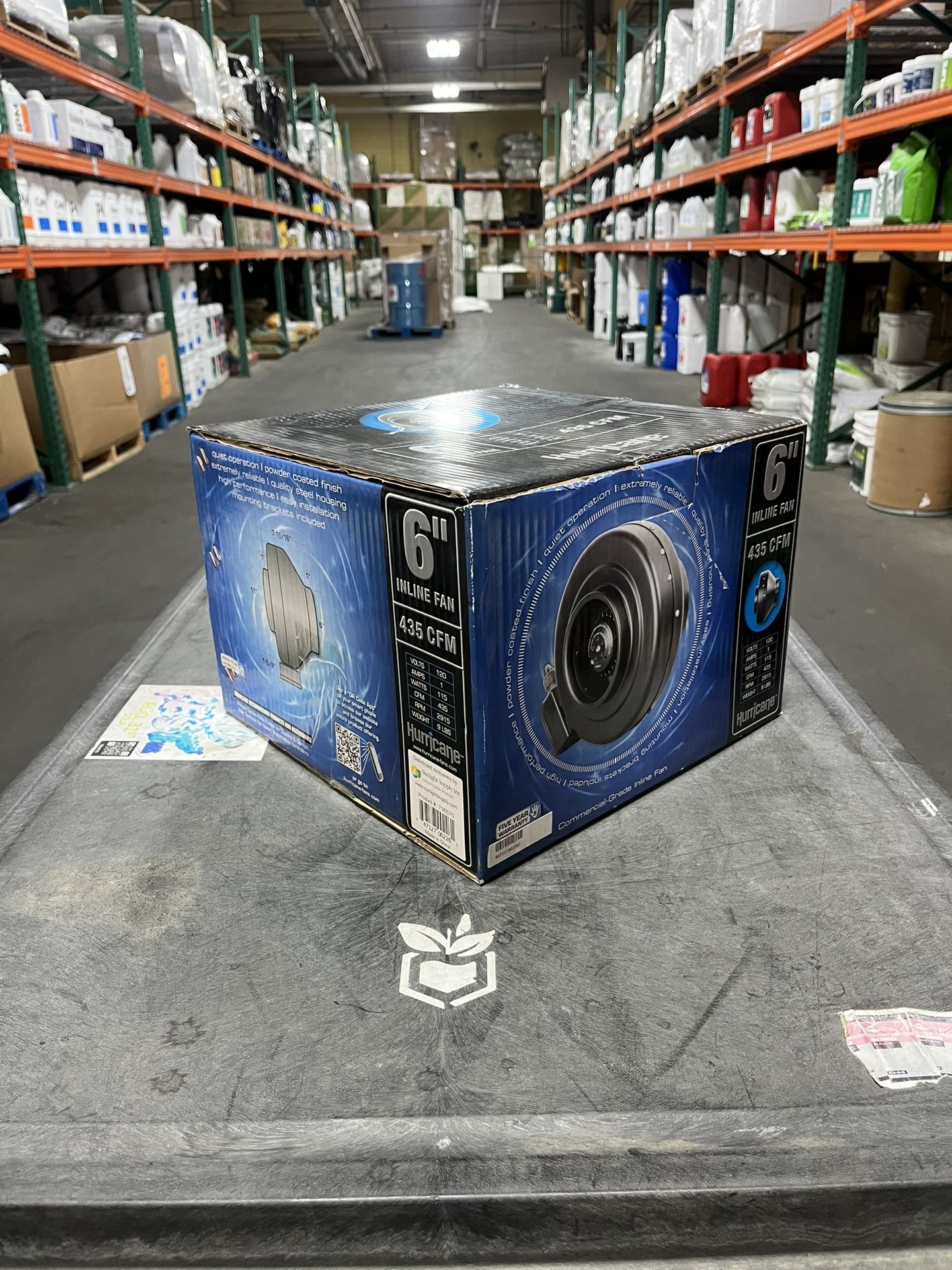 Hurricane® Commercial Grade Inline Fan 6" 435 CFM