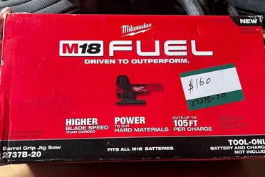 Milwaukee M18 FUEL 18V Lithium-Ion Brushless Cordless Barrel Grip Jig Saw (Tool Only)