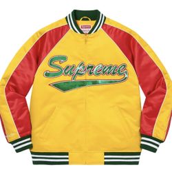 *NEW* Supreme®/Mitchell & Ness® Sequin Logo Varsity Jacket XL