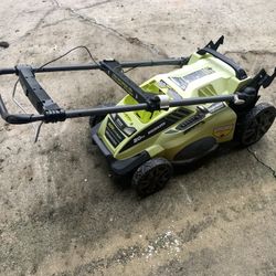 Ryobi Cordless Lawn Mower 40v As Is RY49108