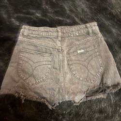 Black Jean Shorts 
