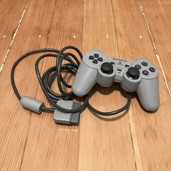 PS1 Gray DualShock Controller - WORKING / GOOD CONDITION