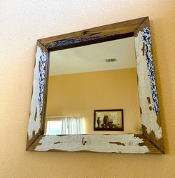 Shabby chic Decor Mirror  19 X19 Inches 