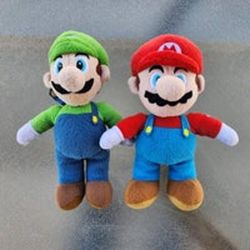 Super Mario And Luigi Plush Lot Set of 2 Nintendo