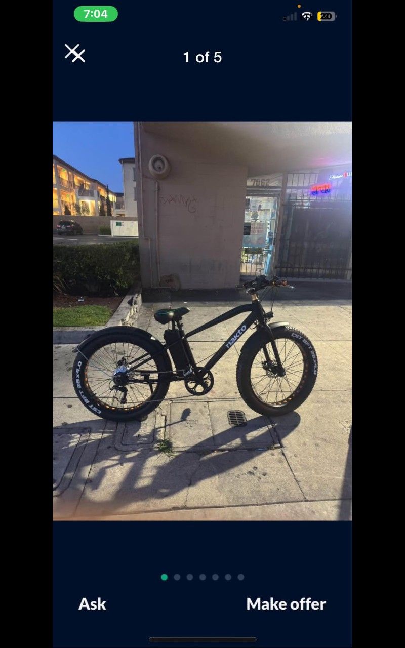 Electric Bike 26" Wheels