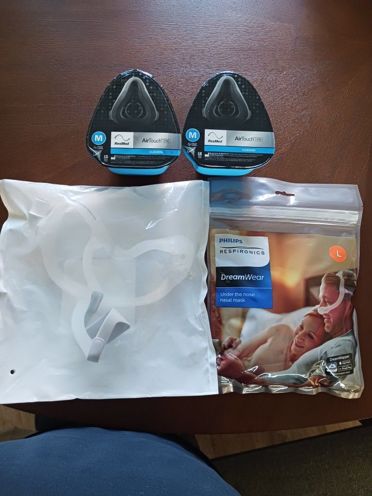 Philips And Resmed CPAP facemasks