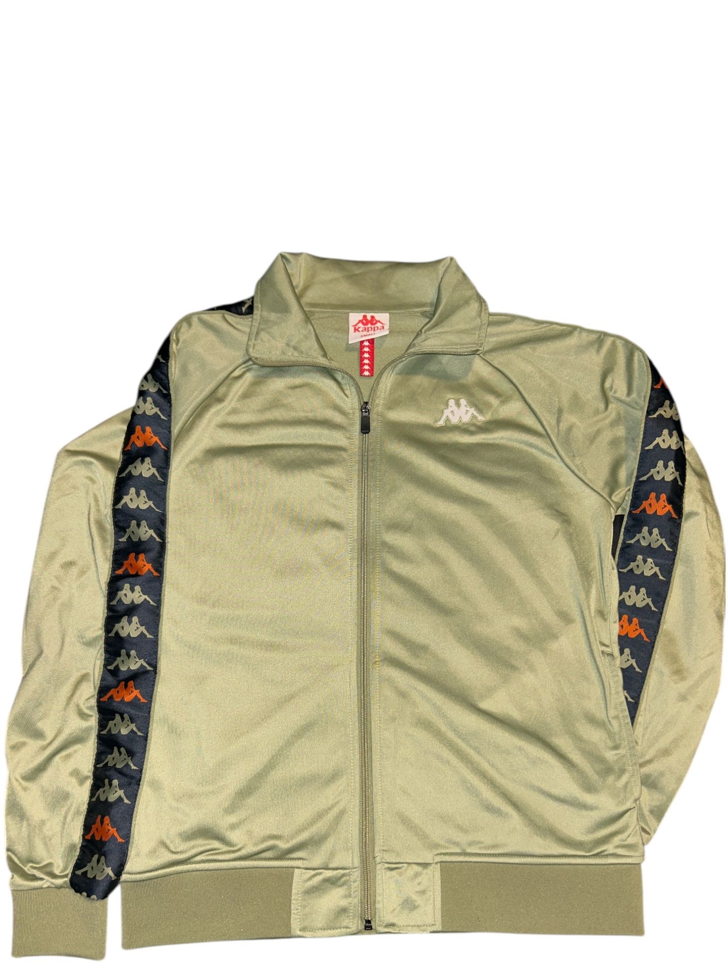 Kappa Green Lightweight track Jacket with Logo Tape