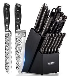 15 pcs Kitchen Knife High Carbon Japanese Stainless Steel Knife