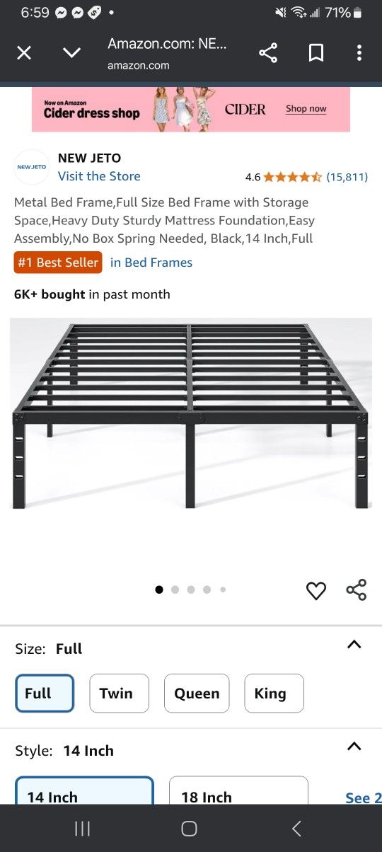 Full Size Bed Frame