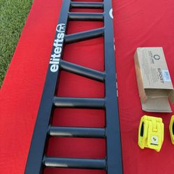 ELITE FITNESS OLYMPIC AMERICAN PRESS BAR WITH LOCKJAW COLLARS (SWISS BAR)