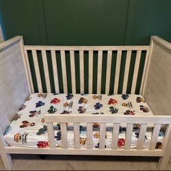 Pottery Barn Crib (& Conversion Kit), Dresser, Topper And Newton Mattress