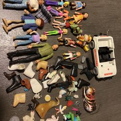 Vintage Kid Toy Collectible Action Figure Parts Shoes Doll Girl Boy Toy Lot New And Old 