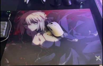 kin x custom glass mousepad