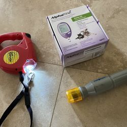 Dog Supplies (leash )(pedi /paws )(blood Glucose Monitor )