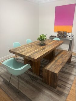 Dining table set - West Elm & Herman Miller Chairs