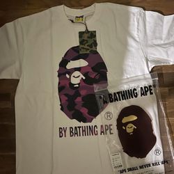 A Bathing Ape White Tee - New