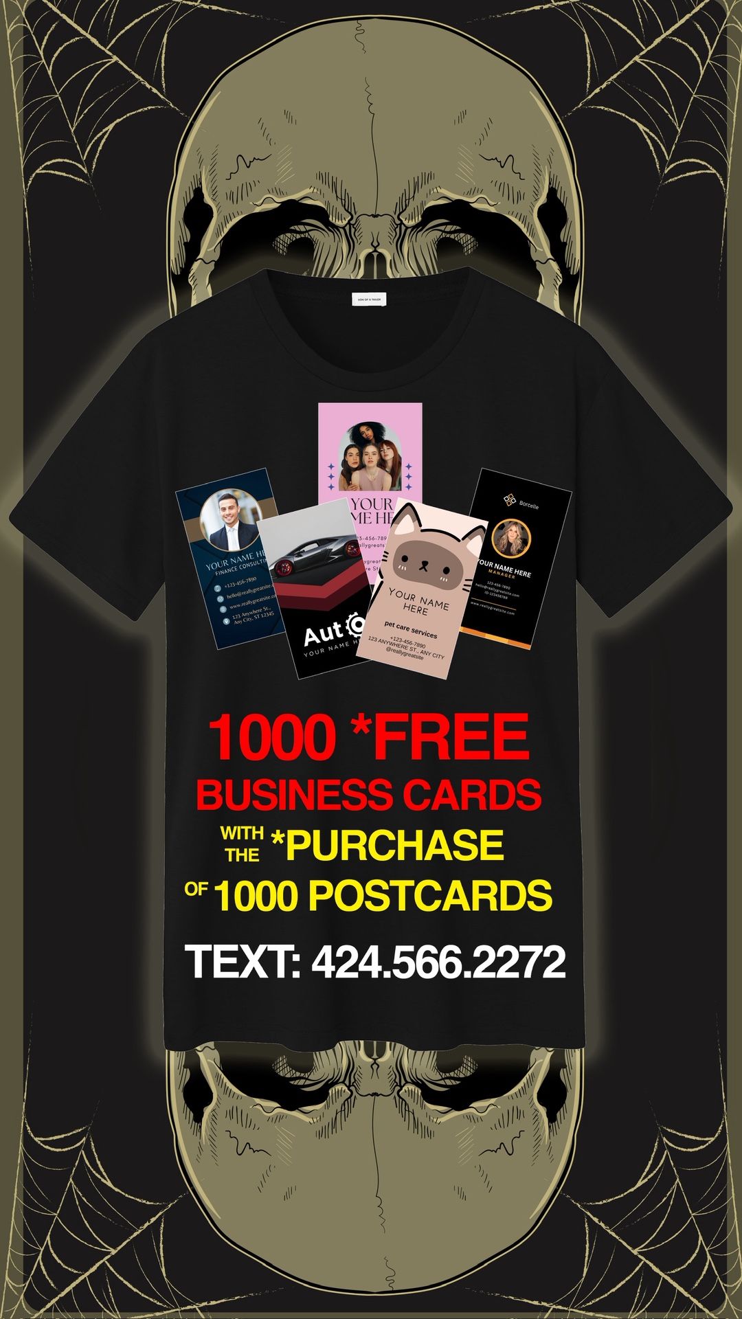 1000 BLANK CARDS - COOL SHIRT