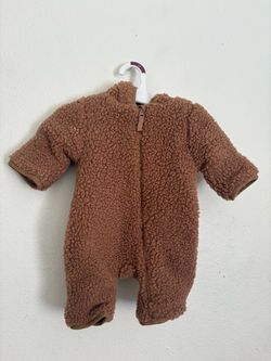 Baby Sherpa Fleece Zip-Up Romper