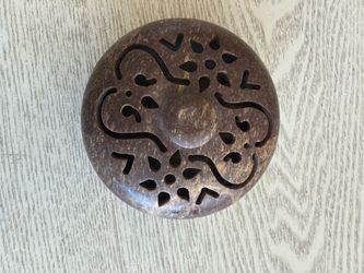Hand-Carved Soapstone Incense Burner and Trinket Box