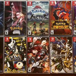 Various Used Nintendo Switch Games 