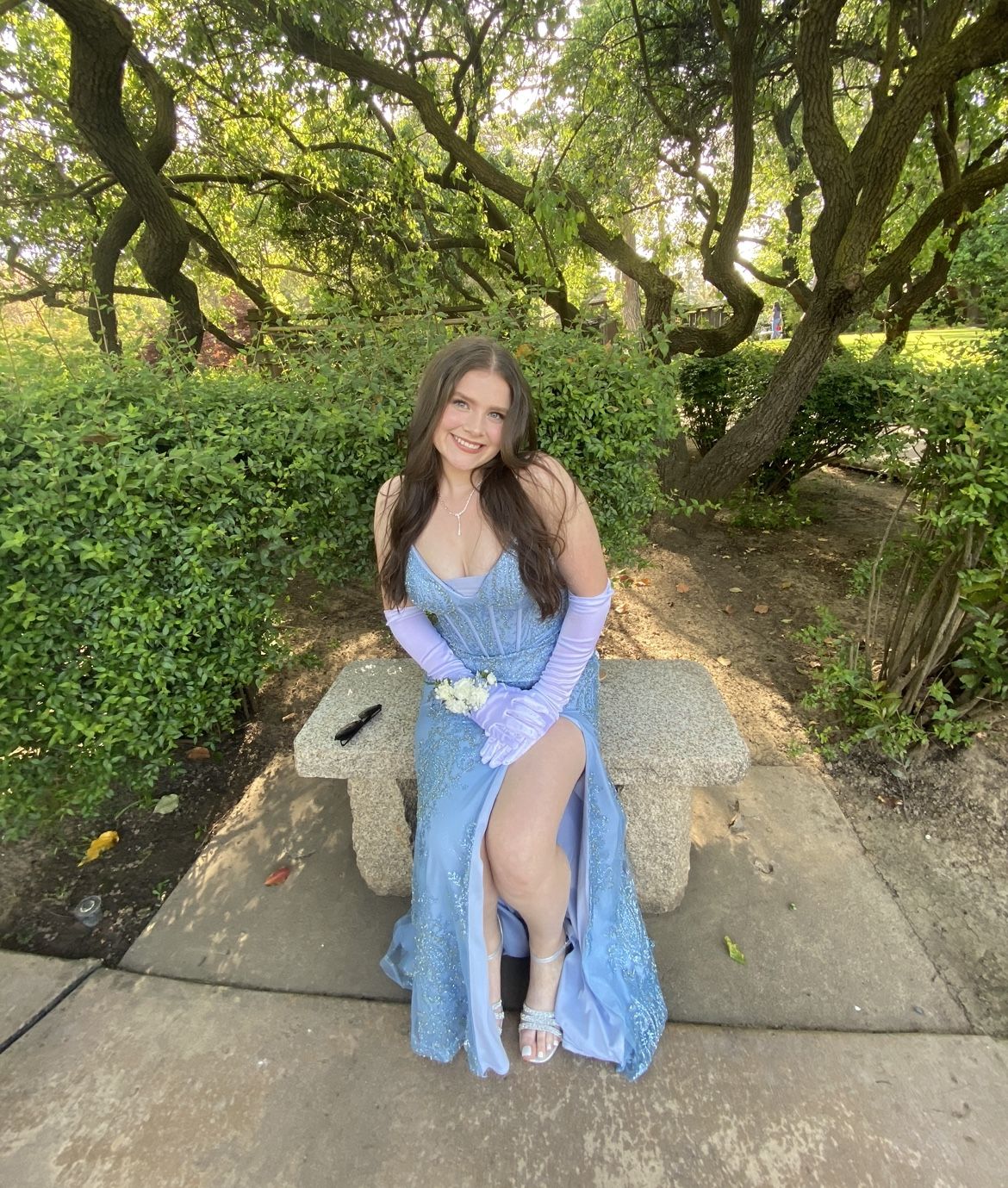 Light blue prom dress (M/L). 